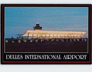 Postcard Dulles International Airport Virginia USA