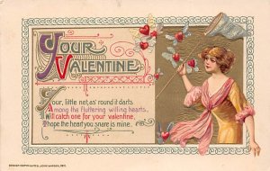 Artist Samuel Schmucker Valentines Postcard