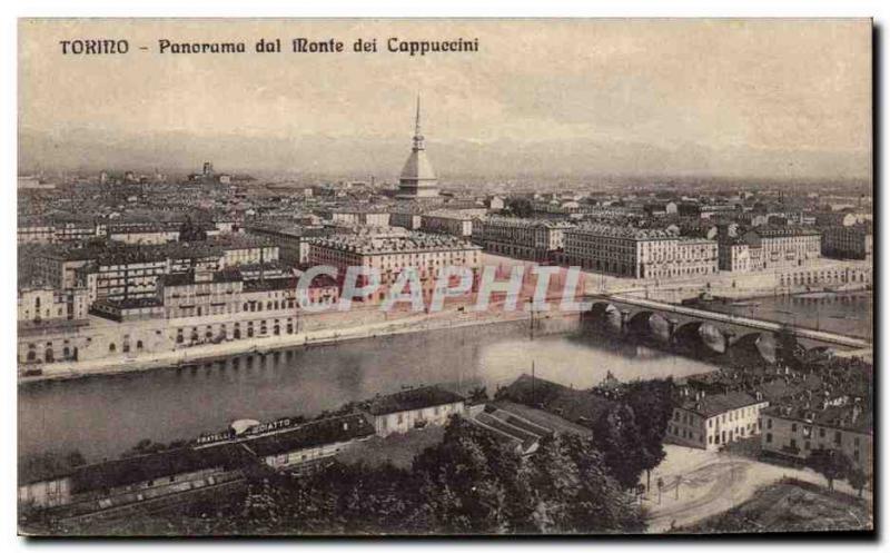 Postcard Old Torimo Dol Panorama Monte dei Cappuccini Fratelli Diatto