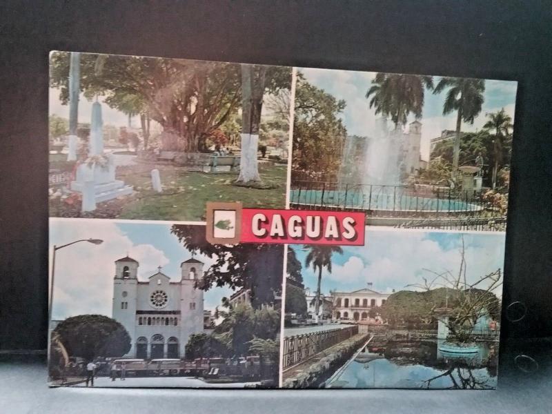 Postcard Caguas, Peurto Rico Four Historic Views