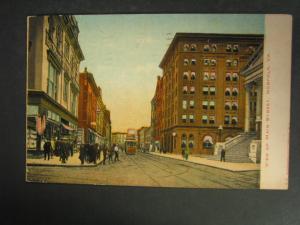 NORFOLK VA Main St STREET SCENE c1910 Postcard