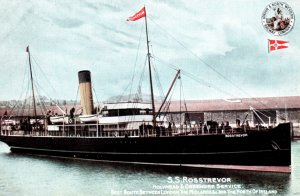 Rosstrevor London North Western Railway Steamship Postcard