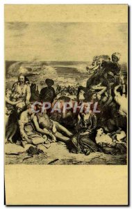 Old Postcard Scenes Delacroix The Massacre at Chios Paris Musee Du Louvre