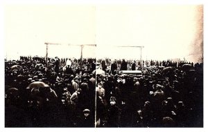 Jugoslav Hanging Victims of Austro-Hungarian Tyranny in Bosnia  RPPC
