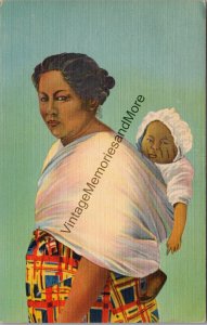 A Native American Cherokee Mother Great Smoky Mountains Ntl. Park Postcard PC243