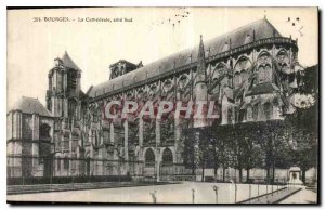 Old Postcard Bourges Cathedrale south coast