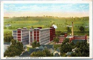 postcard Shuttleworth Carpet Mills, Amsterdam N. Y.