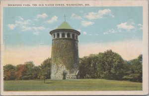 Postcard Rockford Park The Old Water Tower Wilmington DE Delaware