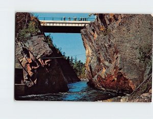 Postcard Montreal River Gorge and the Trans Canada Highway Bridge, Canada