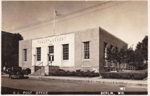 Wisconsin Berlin Post Office Real Photo