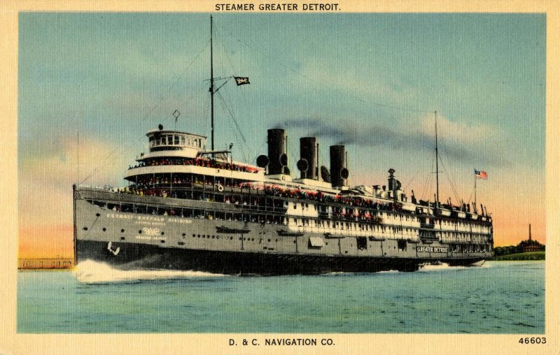 Detroit & Cleveland Navigation Co. (D&C) - Steamer Greater Detroit