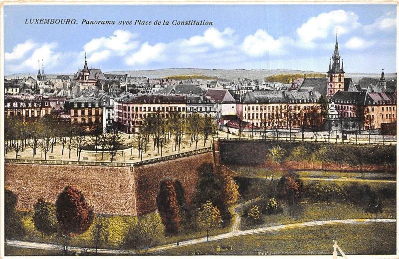 Br35721 Luxembourg Panorama avec place de la Constitution luxembourg