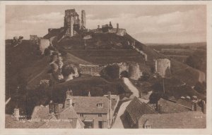 Dorset Postcard - Corfe Castle From Church Tower  XT269