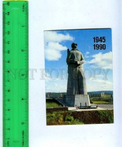 259430 USSR Murmansk monument to courage CALENDAR 1990 year