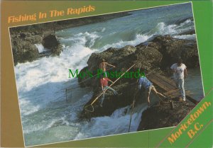 Canada Postcard - Moricetown, British Columbia, Fishing In The Rapids  RR15870