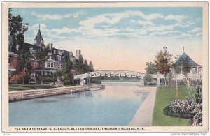 The Farm Cottage,  G.C. Boldt,  Alexandria Bay, Thousand Islands,   New York,...