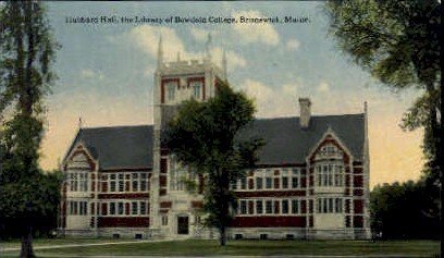 Hubbard Hall Library, Bowdoin College in Brunswick, Maine