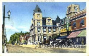 Post Office Cornwall, Ont, Canada Unused 