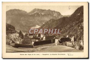 Postcard Old Route Alps and Jura Dauphine La Grande Chartreuse