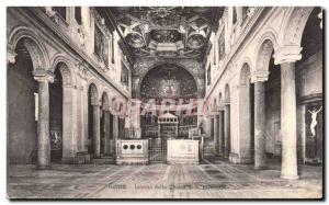 Old Postcard Roma Interno della Chiesa di S. Clemente