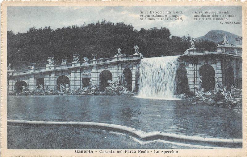 BR37069 Cascata nel parco Reale lo specchio Caserta italy