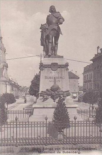 Swtzerland Bern Adrian von Bubenberg Denkmal