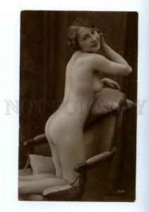 3129064 NUDE Woman BELLE Chair Vintage Real PHOTO GA #237 PC