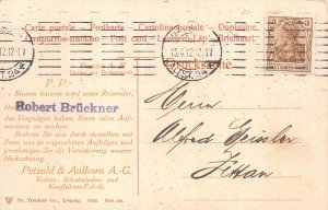 A962 Switzerland Gsteig 1912 Petzold & Aulhorn AG Kakao Schokoladen postcard