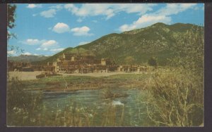 New Mexico TAOS Indian Pueblo consists two Terraced Communal Dwellings - Chrome
