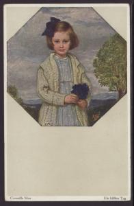 Girl,Ein Kuhler Tag,C Max,Painting Postcard