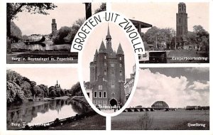 Burg v Royensingel m Peperbus, Ijsselbrug Zwolle Greece, Grece 1957 