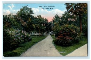 1914 West Side Park Eau Claire Wisconsin WI Posted Antique Postcard 