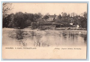 Porvoo Finland Postcard V.Harg Ostergotland Bosgard Manor House c1905 Posted