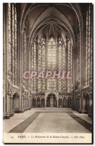 Old Postcard Paris Reliquary De La Sainte Chapelle