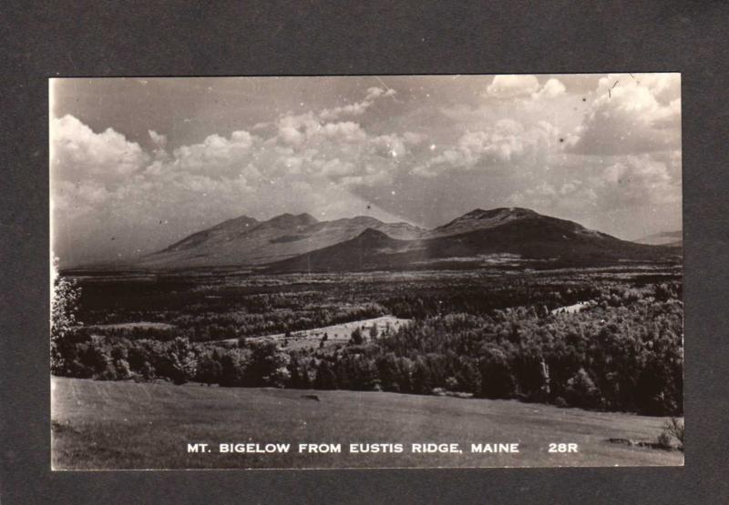 ME Mt Bigelow Mountain Eustis Ridge Maine Real Photo RPPC Postcard RP
