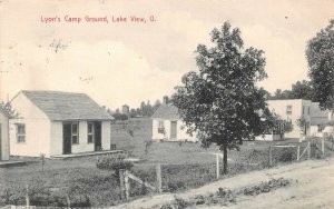 LPS12 Lake View Ohio Lyon's Camp Ground Vintage Postcard