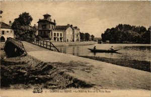 CPA SAMOIS-sur-SEINE - Le Pont de Bois et la Villa Rose (292471)