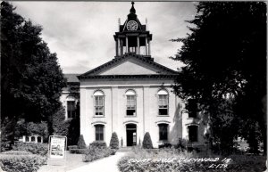 Glenwood Iowa Courthouse  Court House with Army Recruitment Sign Postcard Y18