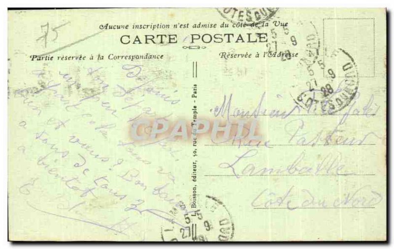 Old Postcard Church Paris Saint Germain de Charonne