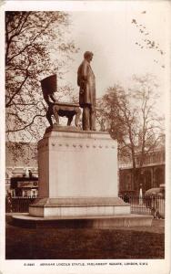 BR97403 abraham lincoln statue london real photo kingsway  s 15937 parliament uk