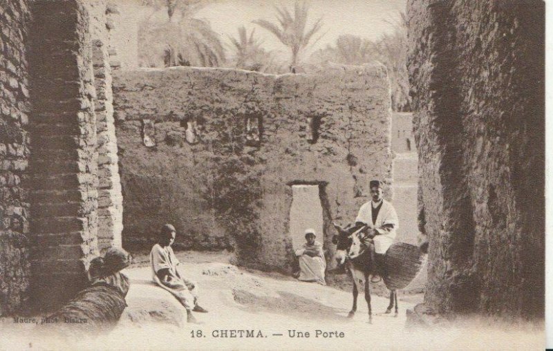 Algeria Postcard - Chetma - Une Porte - Ref 5554A 
