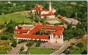 Aerial View Santa Barbara Mission and St Anthonys Seminary California Postcard