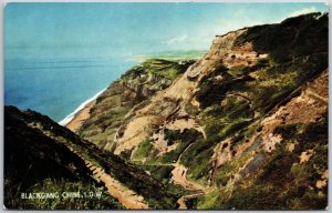 Blackgang Chine Isle Of Wight Mountain Hiking Trails Pathways Postcard