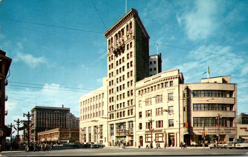 Canada Winnipeg Portage and Main Street 1960