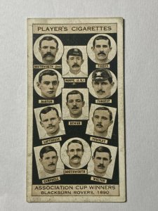 CIGARETTE CARD - PLAYERS FA CUP WINNERS #11 BLACKBURN ROVERS 1890  (UU64)