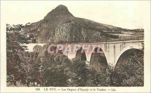 Old Postcard Le Puy The Organs of Esplay and Viaduct