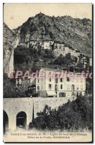 Postcard Old Touet Beuil South Line of France hotel post Masseira