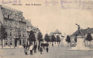 Roeselare Roulers West Flanders Belgium~Place St-Armand~1915 photo postcard