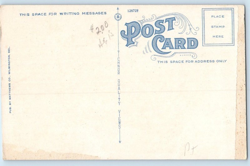 c1920 Wilmington Delaware Postcard Mc Cabe Memorial Methodist Episcopal Church