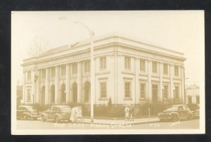 RPPC ALBANY OREGON U.S. POST OFFICE OLD CARS VINTAGE REAL PHOTO POSTCARD